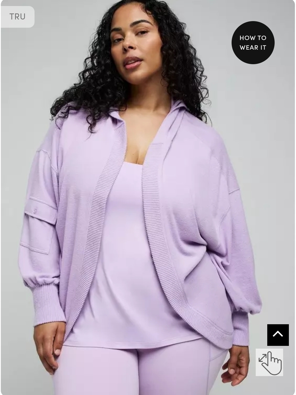 Torrid NWT Super Soft Plush Cool Down Lilac Hooded Cardigan
